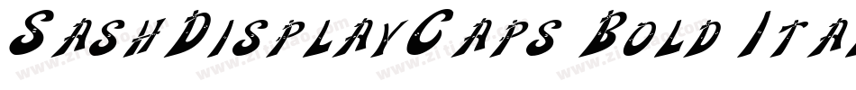 SashDisplayCaps Bold Italic字体转换